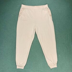 J. Crew Jogger Women XL Pink Elasticized Waist Loungewear Casual Comfy Retro New